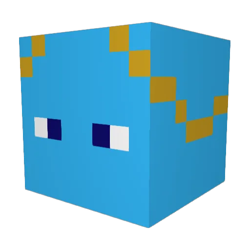 Thelios6 Minecraft avatar head, 3D render