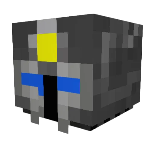 Theliquidperson Minecraft avatar head, 3D render