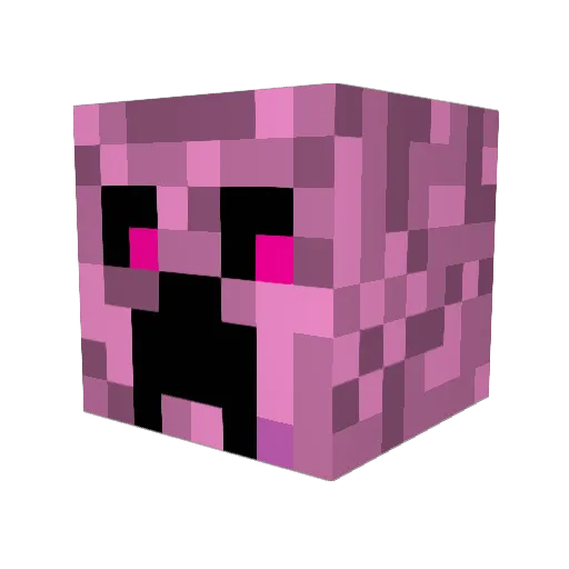 Thellandis Minecraft avatar head, 3D render