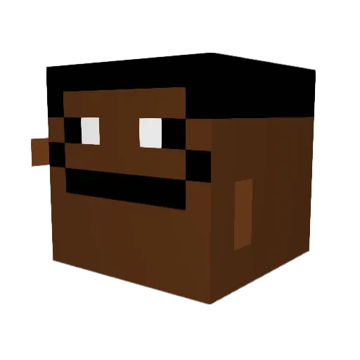 Them1Npcs Minecraft avatar head, 3D render
