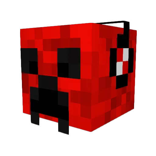 Themanwhoisit Minecraft avatar head, 3D render