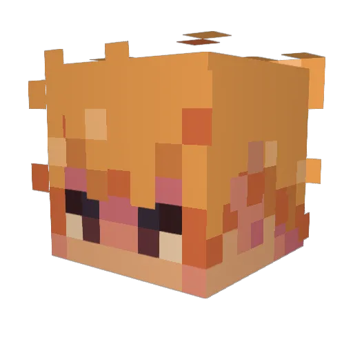 Themarriage Minecraft avatar head, 3D render
