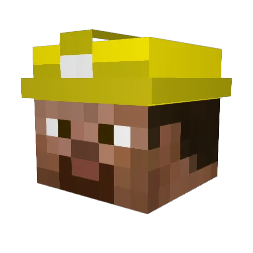 Themaster54 Minecraft avatar head, 3D render