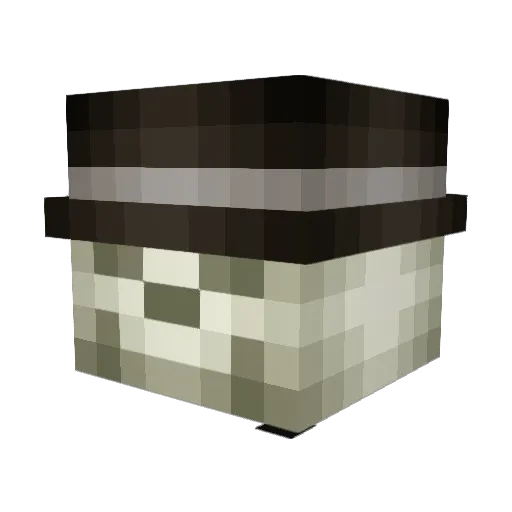 Themasterbloc Minecraft avatar head, 3D render