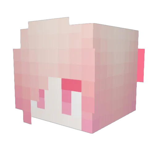 Themata Minecraft avatar head, 3D render
