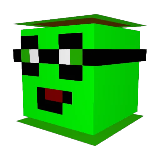 Themeralds09 Minecraft avatar head, 3D render