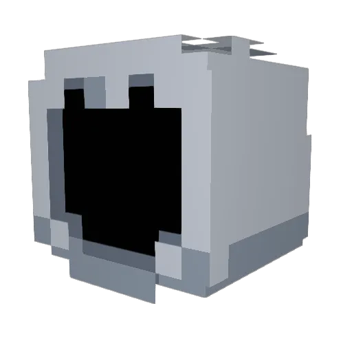 Themes_And_Such Minecraft avatar head, 3D render