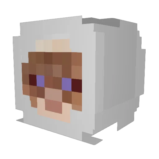 Themiau142 Minecraft avatar head, 3D render