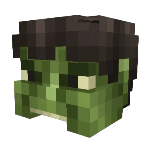 Themightymous Minecraft avatar head, 3D render