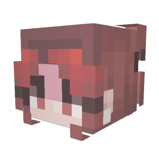 Themilkshay Minecraft avatar head, 3D render