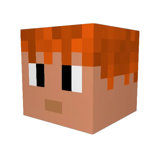 Themining903 Minecraft avatar head, 3D render