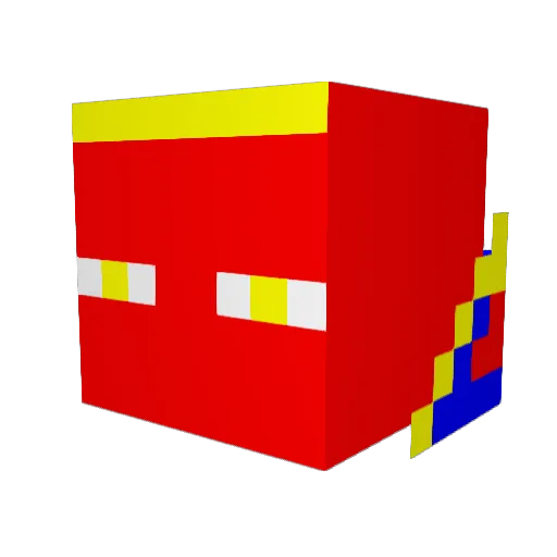 Theminingziggy Minecraft avatar head, 3D render