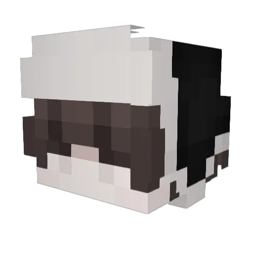 ThemisIza Minecraft avatar head, 3D render