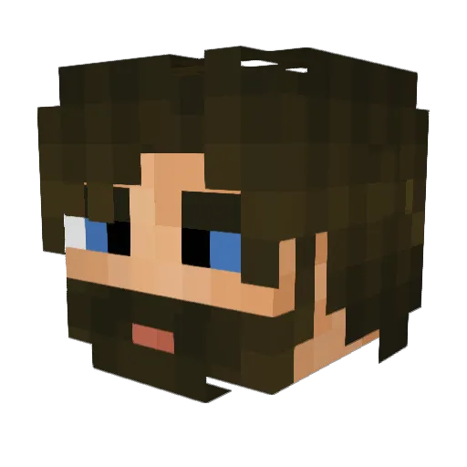 ThemythGames Minecraft avatar head, 3D render
