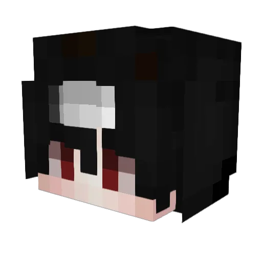 ThenTV Minecraft avatar head, 3D render