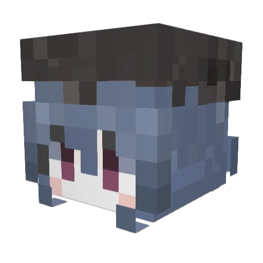 Thenano_ Minecraft avatar head, 3D render