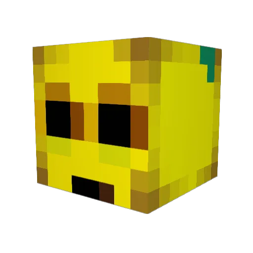 Thenderizer Minecraft avatar head, 3D render