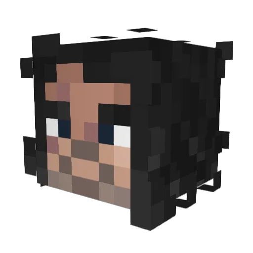Thenewfolo1233 Minecraft avatar head, 3D render