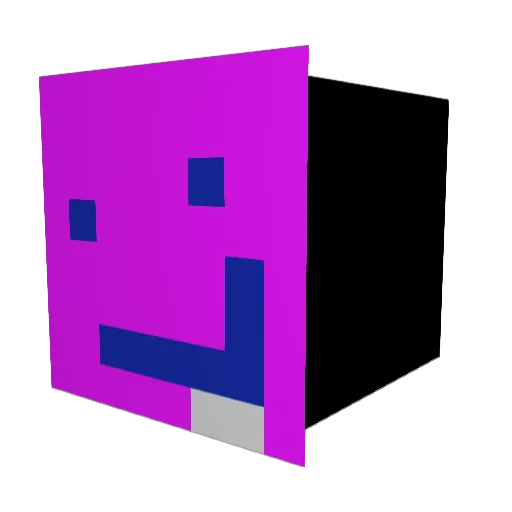 Thenidriel Minecraft avatar head, 3D render