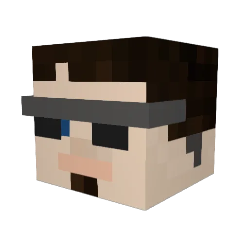 Thenitro175 Minecraft avatar head, 3D render