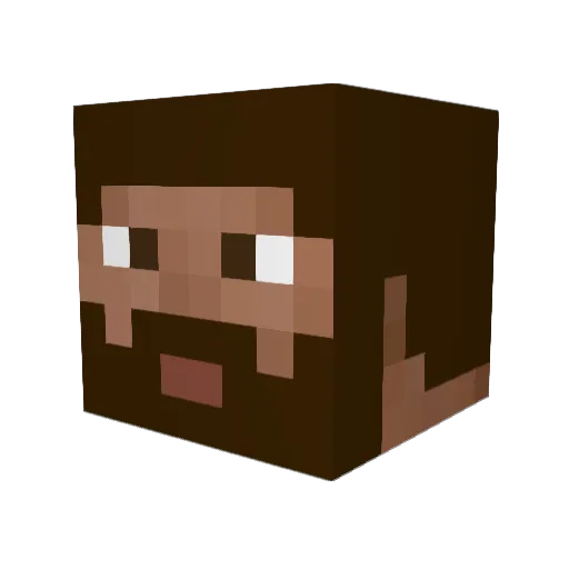 Thenope245 Minecraft avatar head, 3D render