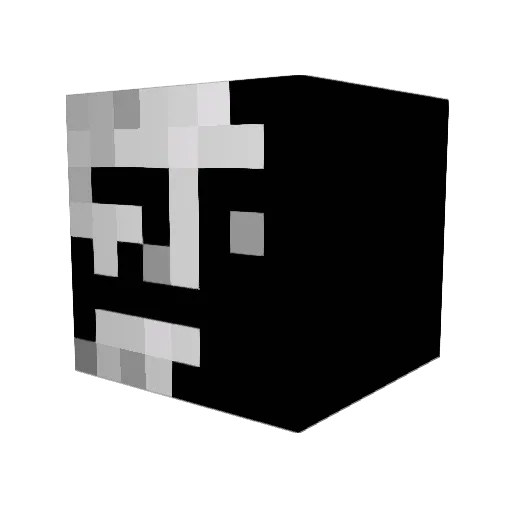 Thenormal1 Minecraft avatar head, 3D render