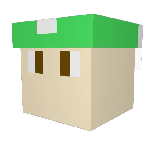 Thenumber95 Minecraft avatar head, 3D render