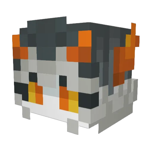 Thenuyee Minecraft avatar head, 3D render