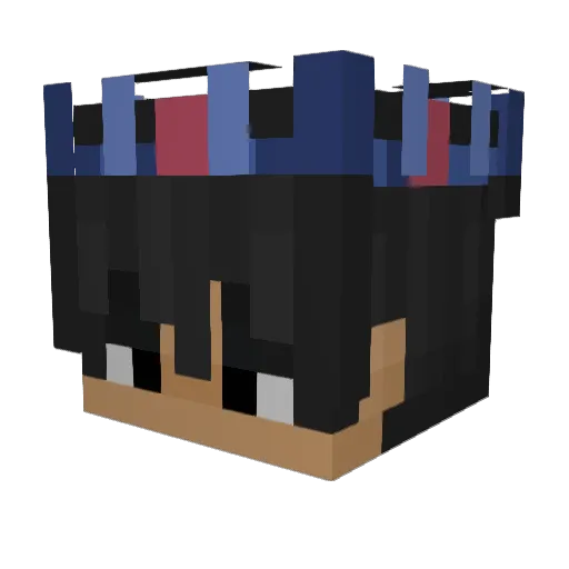 Thenvra Minecraft avatar head, 3D render