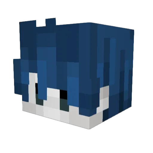 Theo0714 Minecraft avatar head, 3D render
