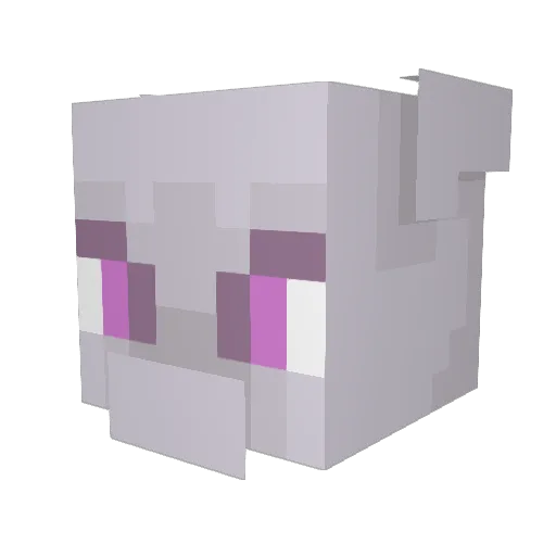 Theo7goat Minecraft avatar head, 3D render