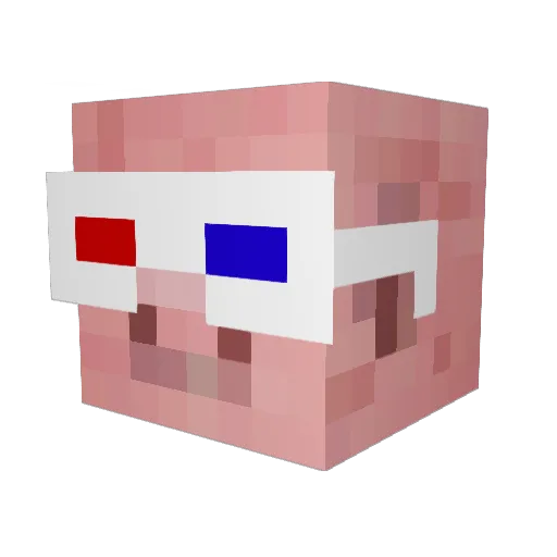 Theo888 Minecraft avatar head, 3D render