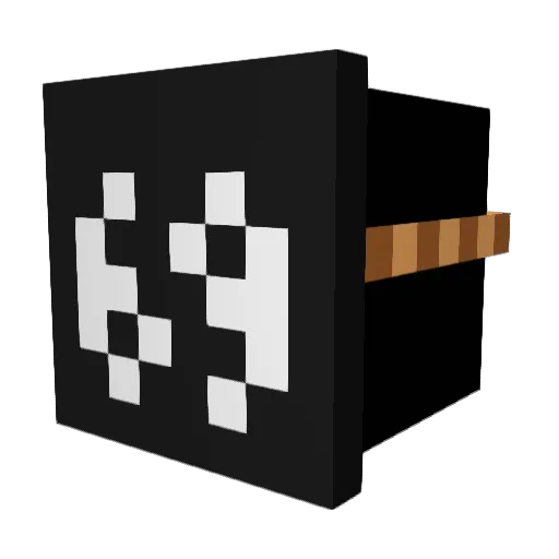 TheoAvz Minecraft avatar head, 3D render