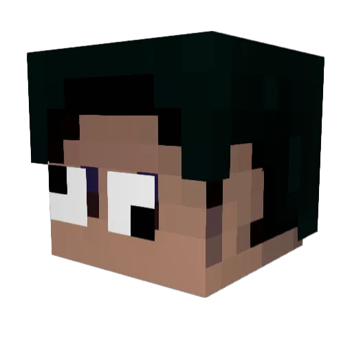 TheoBear1 Minecraft avatar head, 3D render