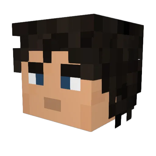 TheoImpala Minecraft avatar head, 3D render