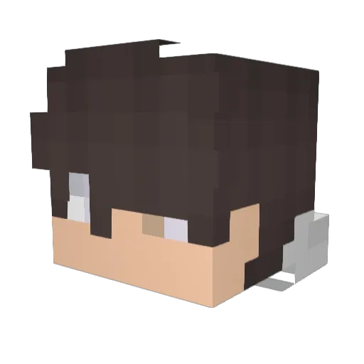 TheoKirk Minecraft avatar head, 3D render