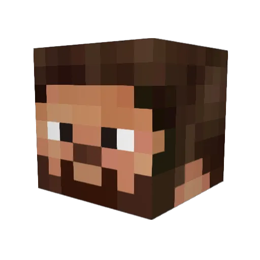 TheoMutt Minecraft avatar head, 3D render