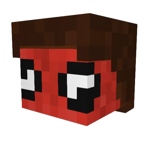 TheoTNG Minecraft avatar head, 3D render