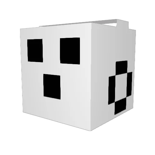 TheoTwo Minecraft avatar head, 3D render