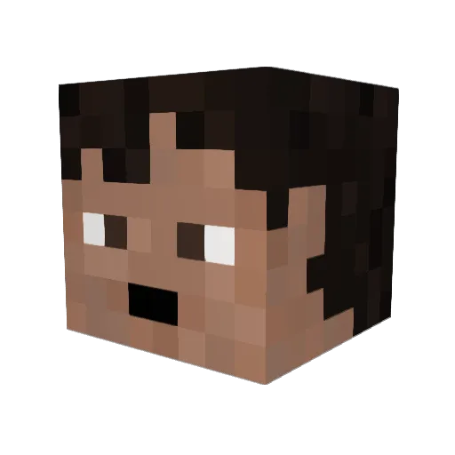 TheoW5A Minecraft avatar head, 3D render