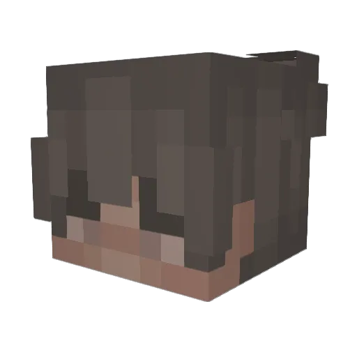 TheoZockt Minecraft avatar head, 3D render
