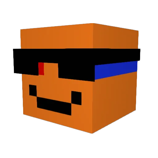 Theo_737 Minecraft avatar head, 3D render