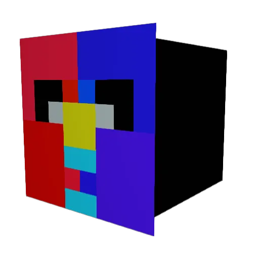 Theo_Jo Minecraft avatar head, 3D render