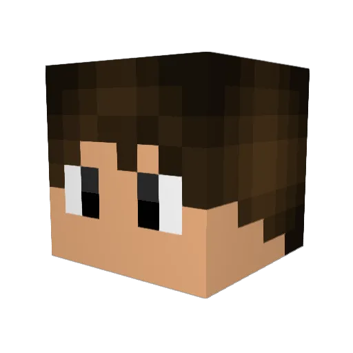 Theo_Mantos Minecraft avatar head, 3D render
