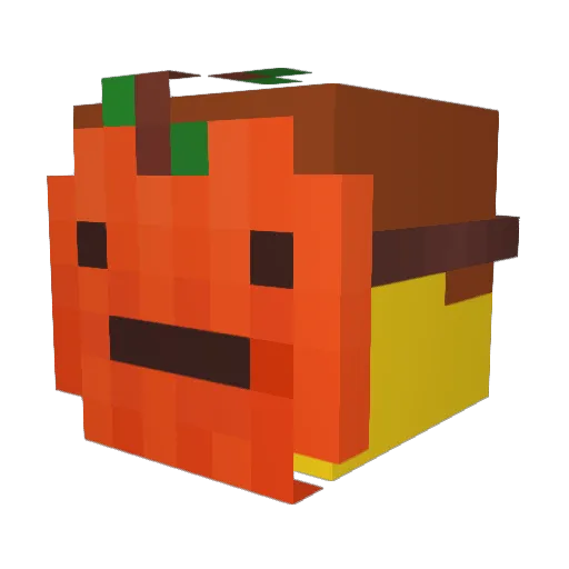 TheobadTheBird Minecraft avatar head, 3D render