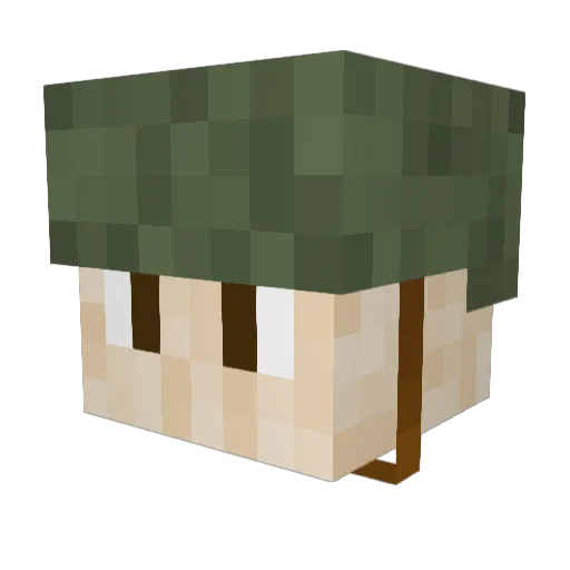 Theobald_Corey Minecraft avatar head, 3D render
