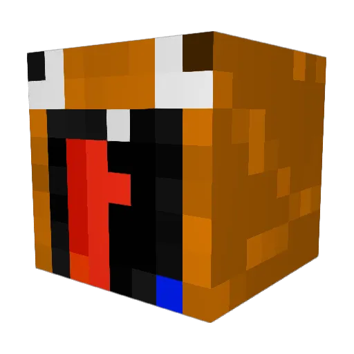 Theoball08 Minecraft avatar head, 3D render