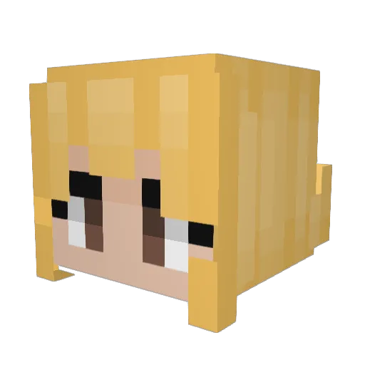 Theodarus Minecraft avatar head, 3D render