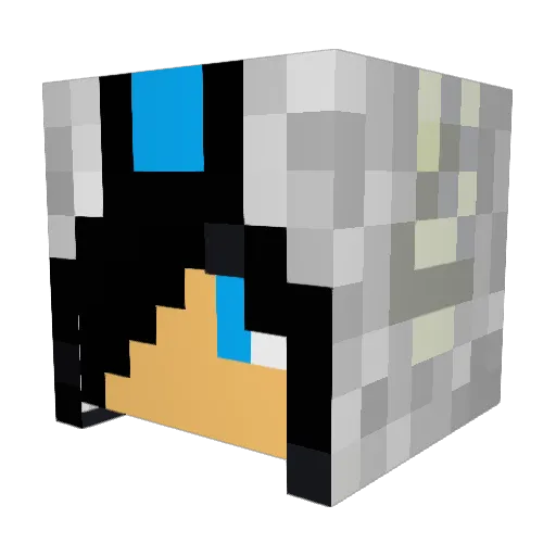 Theodor112 Minecraft avatar head, 3D render
