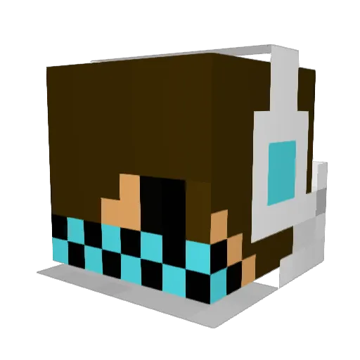 Theodor1212 Minecraft avatar head, 3D render